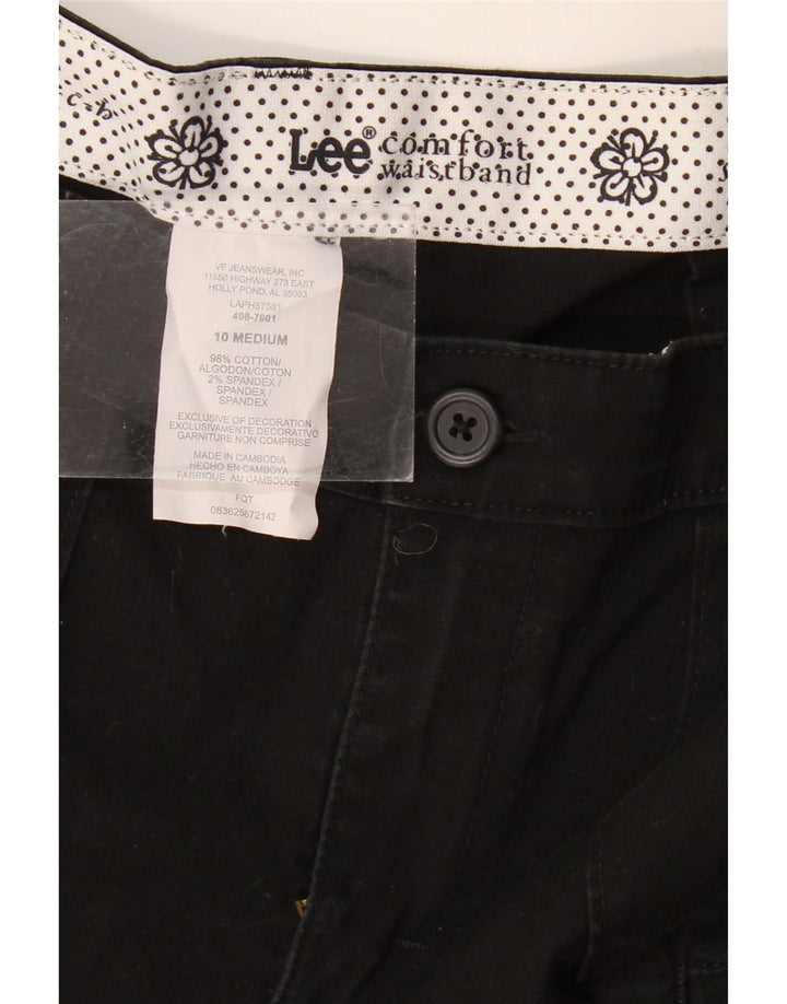 Женские шорты карго Lee US 10, большие размеры W32, черный хлопок