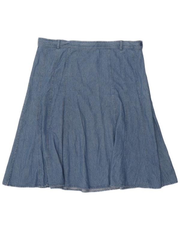 Женская джинсовая юбка Marks & Spencer UK 22 3XL W42 Синяя хлопковая