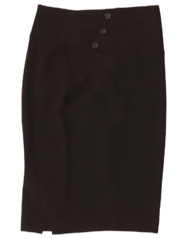 Женская юбка-карандаш Zara Medium W28, черный полиэстер