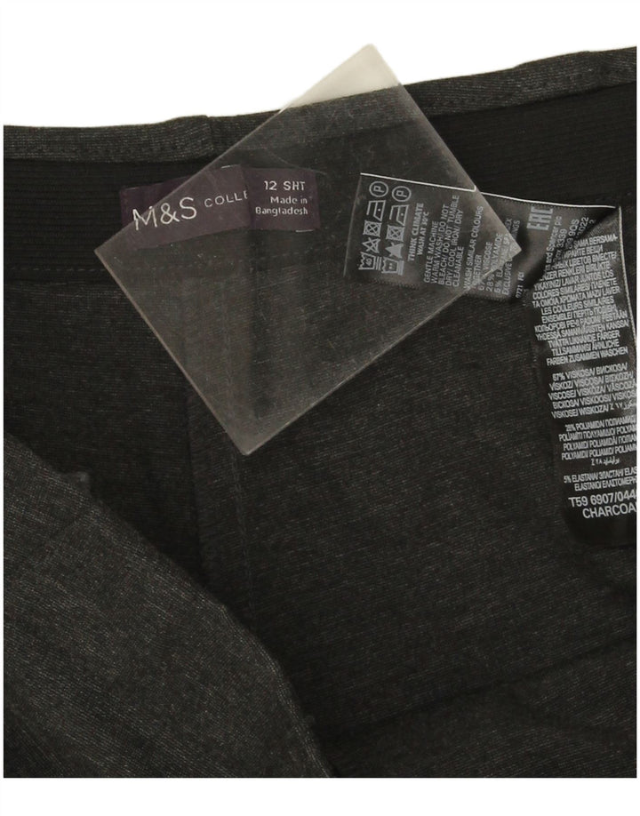 Женские прямые брюки Marks & Spencer UK 12 Medium W30 L29 Серые вискозы