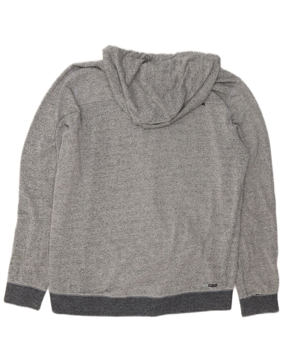 HURLEY Мужской свитер с капюшоном на молнии, большой серый, хлопковый