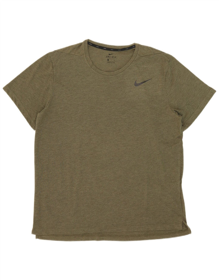 Мужская футболка Nike Dri Fit Top XL, зеленый полиэстер
