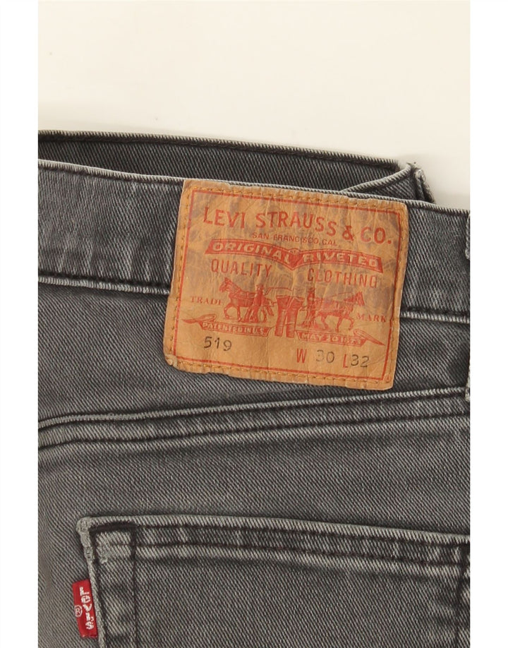 Мужские джинсы скинни Levi's 519 W30 L27 Серый хлопок