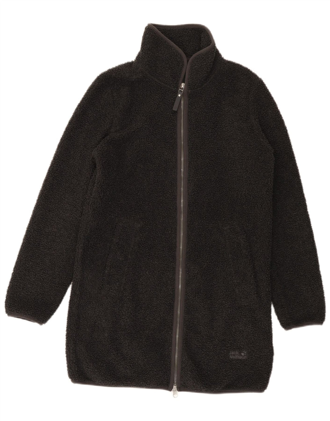 Женское флисовое пальто оверсайз Jack Wolfskin UK 6 XS, серый полиэстер
