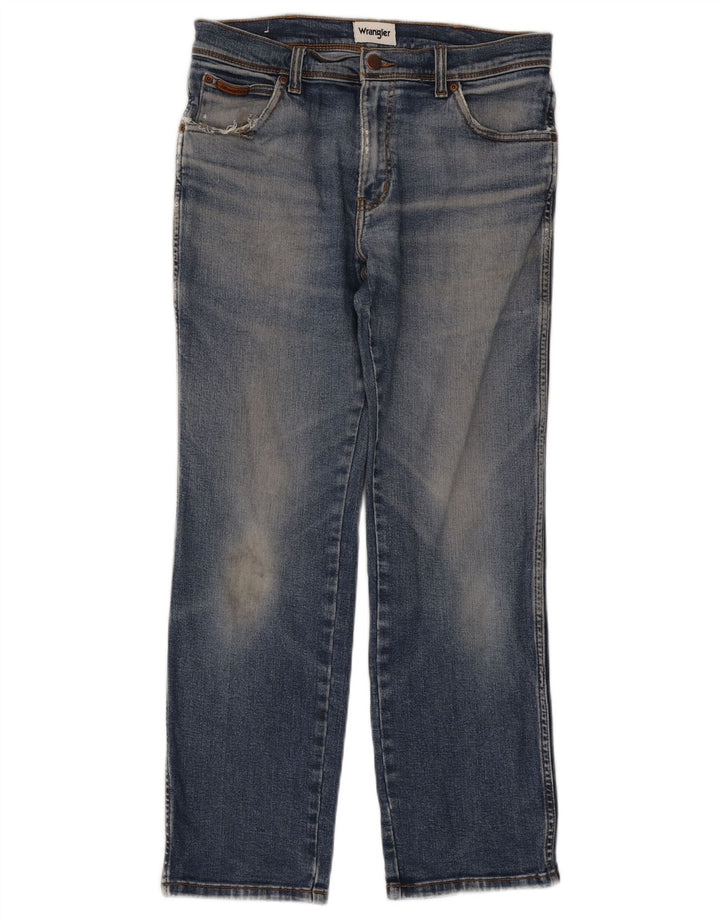 Мужские прямые джинсы Wrangler Texas W32 L30, синий хлопок