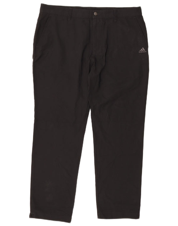 Мужские узкие брюки-чинос Adidas W36 L30, черный полиэстер