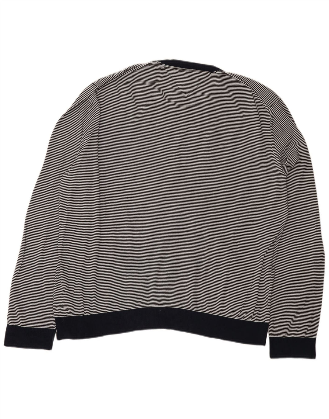 TOMMY HILFIGER Мужской свитер с круглым вырезом 2XL Темно-синий в тонкую полоску