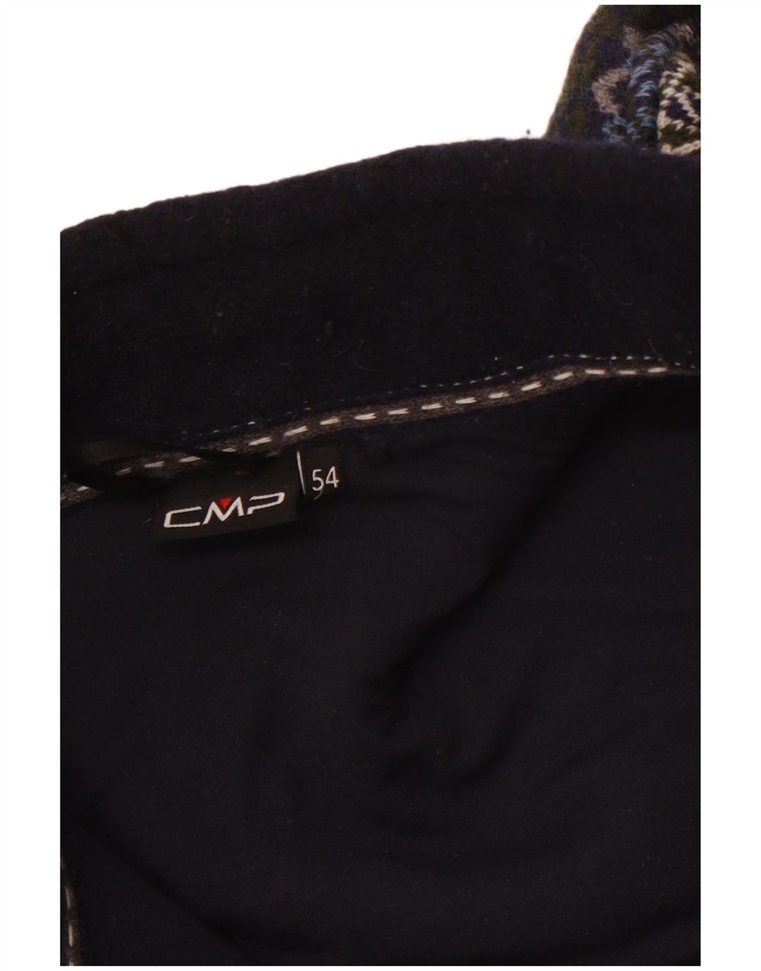 Мужская флисовая куртка CMP EU 54 2XL Синяя полиэстер с цветными блоками