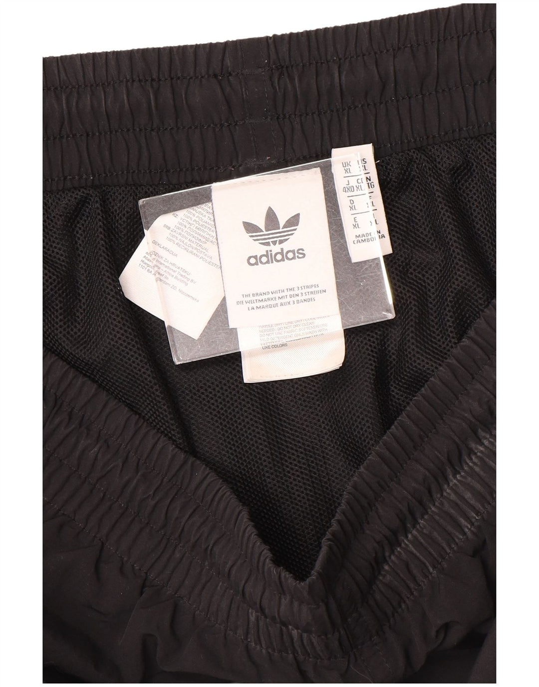 Мужские спортивные шорты Adidas XL, черный полиэстер