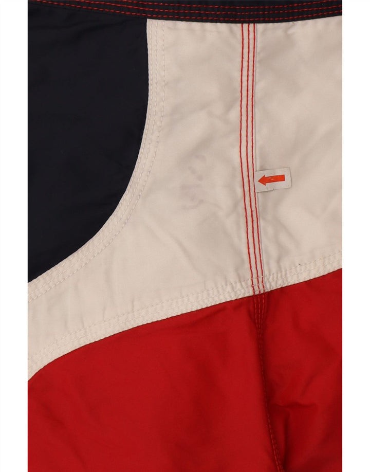 Мужские шорты для плавания North Sails с графическим рисунком, маленькие красные, из полиамида с цветными блоками