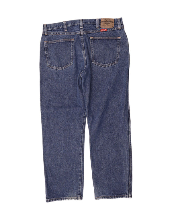 Мужские прямые джинсы Wrangler стандартного кроя W36 L29, синие, хлопок