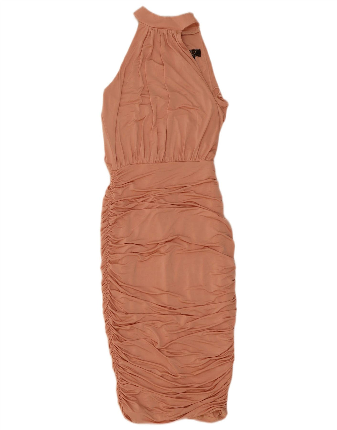 LIPSY Womens Halter Bodycon Dress UK 8 Small Pink Polyester