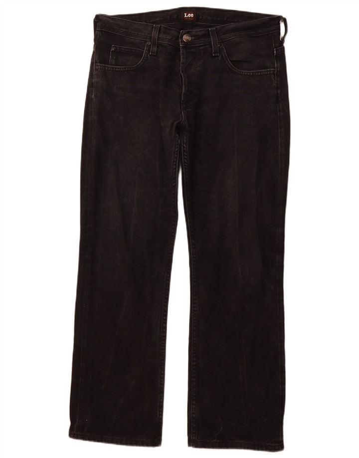 Мужские прямые джинсы LEE Knox W33 L28, черный хлопок