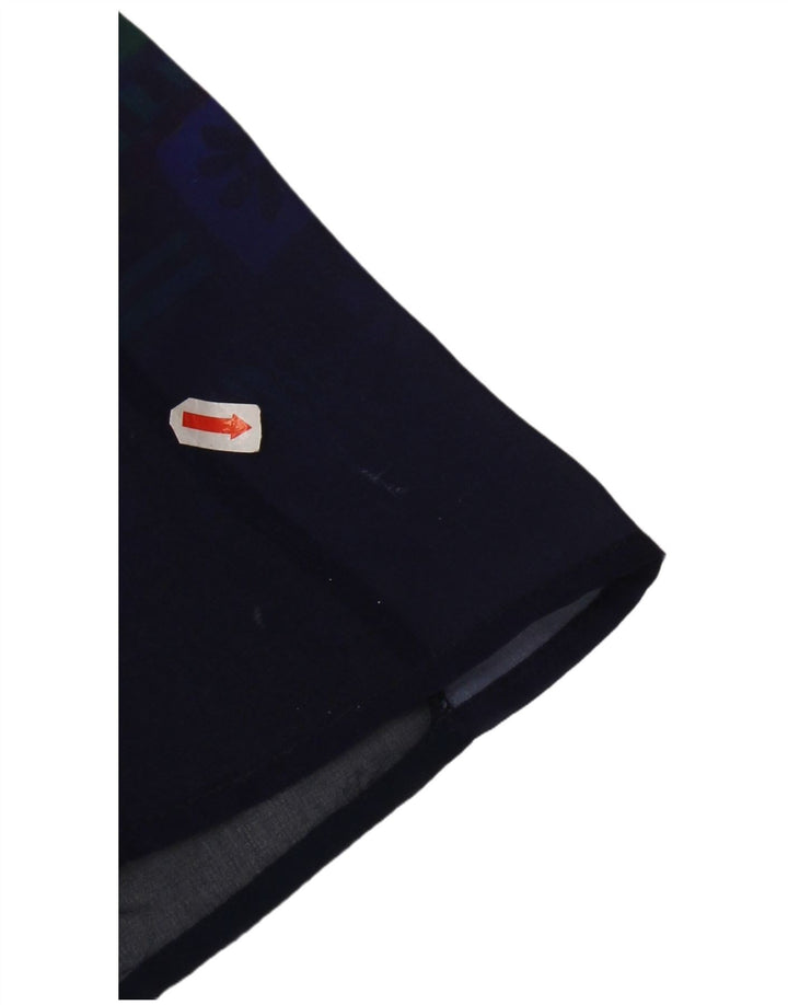 Женское базовое платье без рукавов с абстрактным узором Desigual EU 34 XS, темно-синее