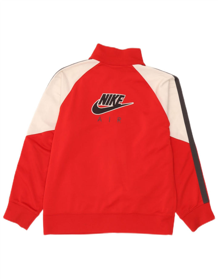 Спортивный костюм с графическим рисунком Nike для мальчиков 10–11 лет, средний красный с цветными блоками