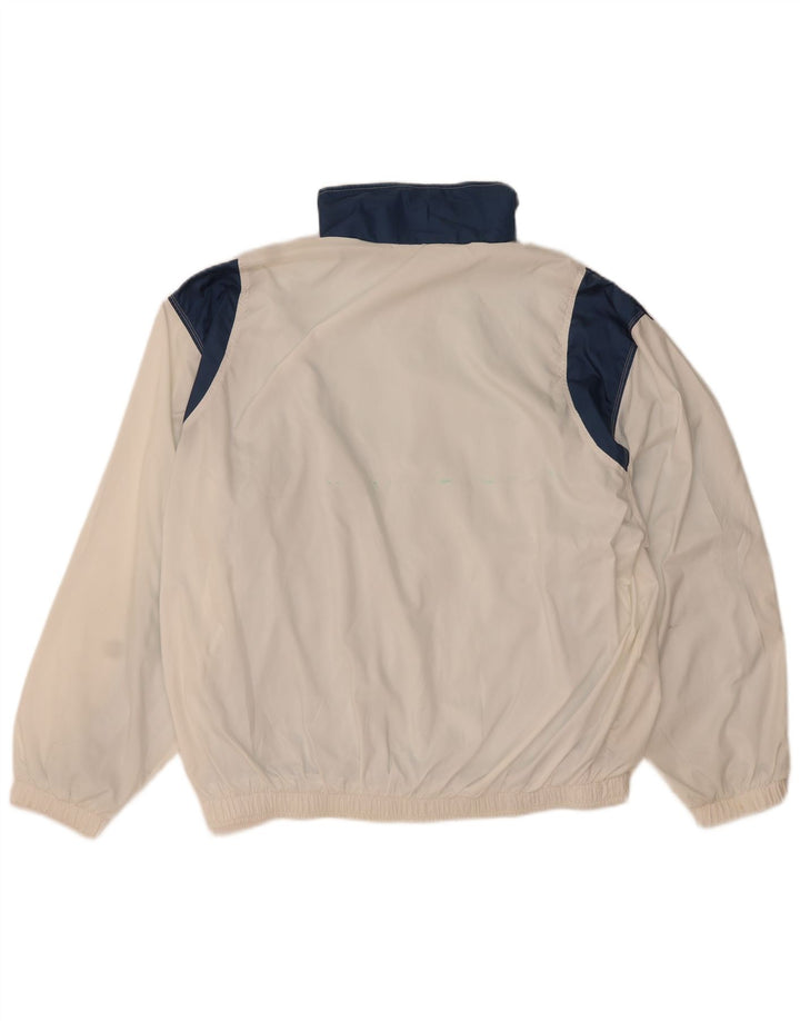 Мужская спортивная куртка Ellesse UK 44 XL, белый полиэстер с цветными блоками