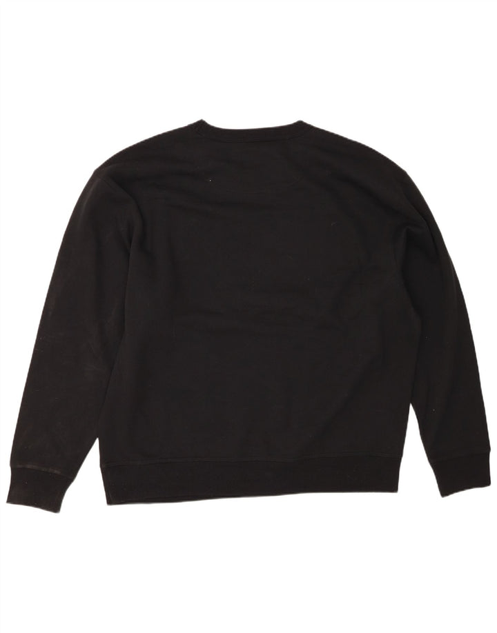 CHAMPION Mens Graphic Sweatshirt Jumper XL Black Cotton
