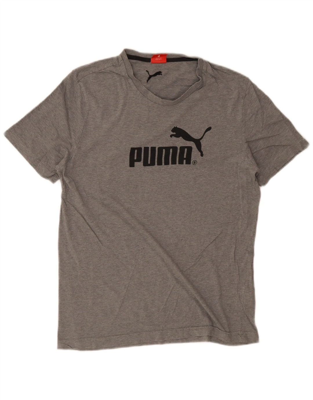 Мужская футболка с рисунком Puma, средний серый в крапинку