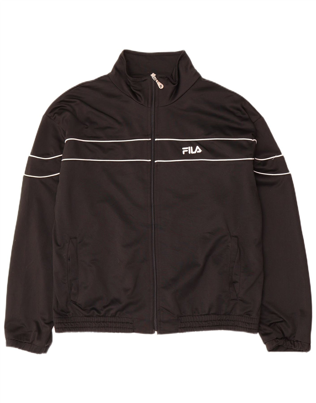 Мужской спортивный костюм Fila, верхняя куртка, средний черный полиэстер