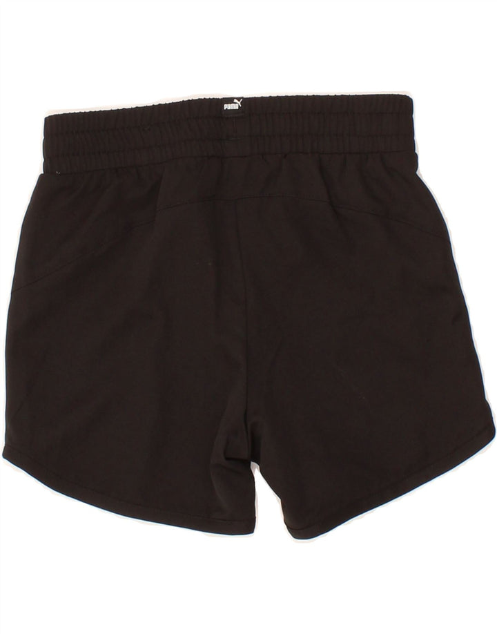 PUMA Boys Graphic Sport Shorts 7-8 Years Black Polyester Vintage Puma and Second-Hand Puma from Messina Hembry 