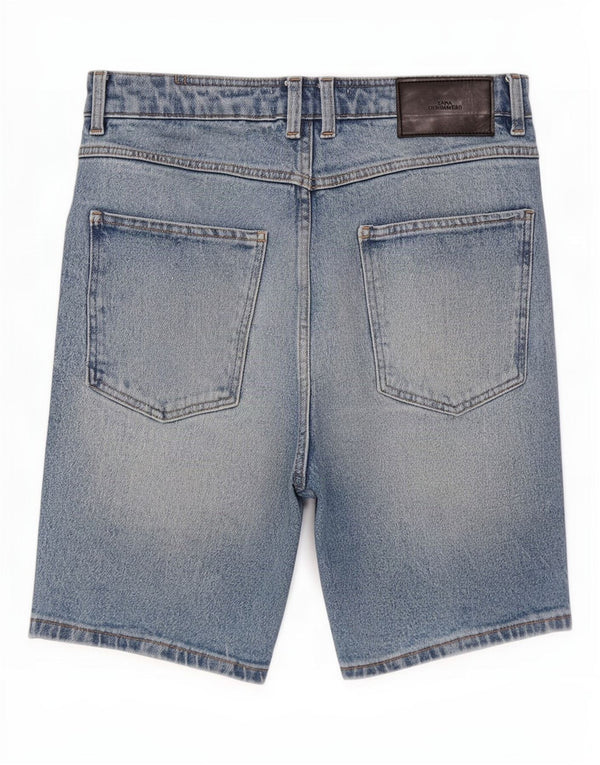 Мужские джинсовые шорты Zara EU 42, большие, W32, синие, хлопок