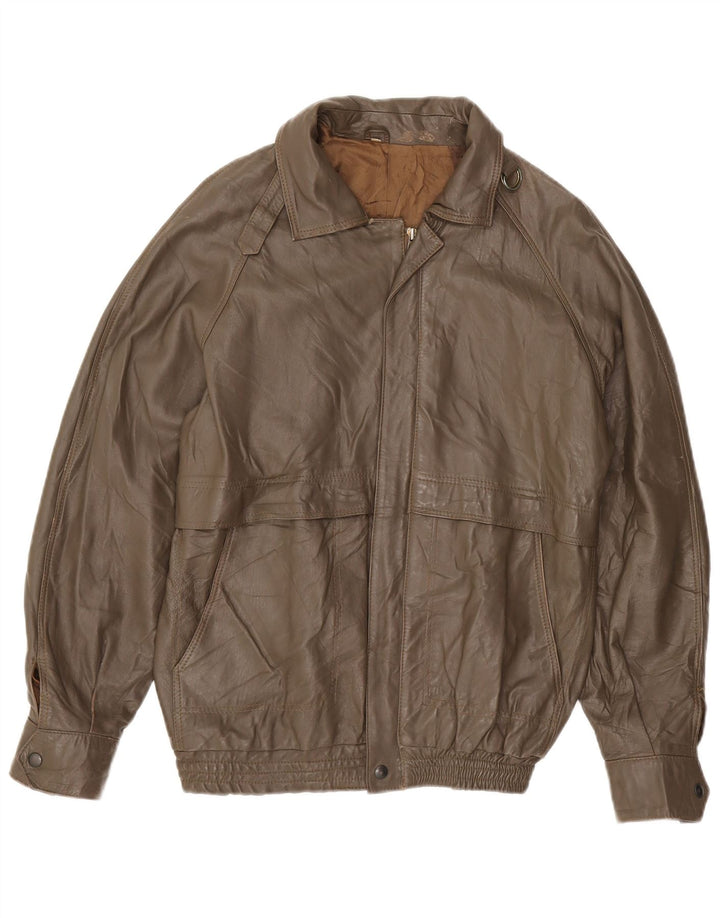 Куртка мужская кожаная VINTAGE IT 48 Medium Brown
