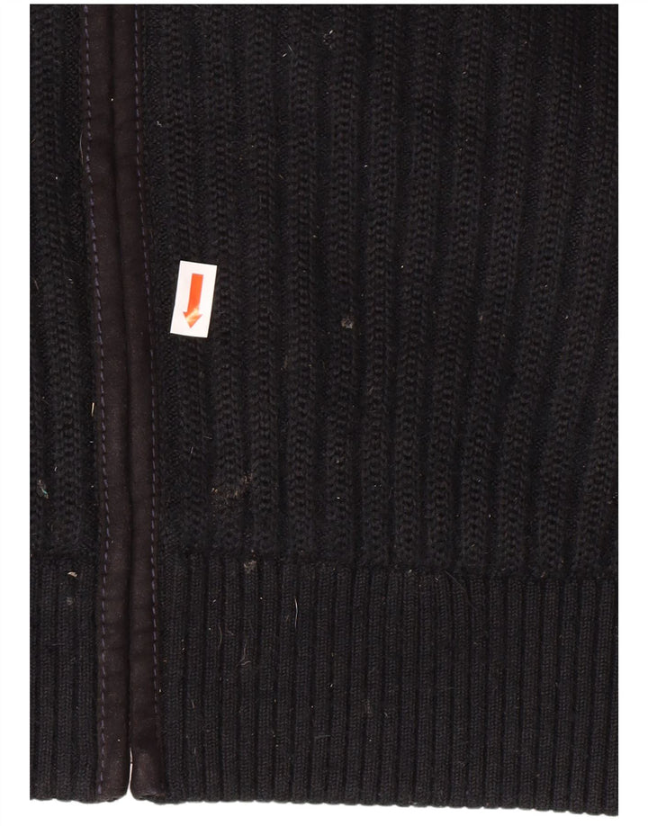 Мужской кардиган Pierre Cardin IT 56 XL Черный Полиэстер