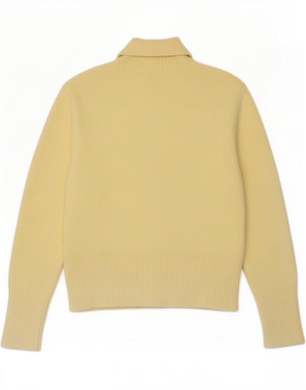 Женский свитер с высоким воротником Zara UK 18 XL, желтый нейлон