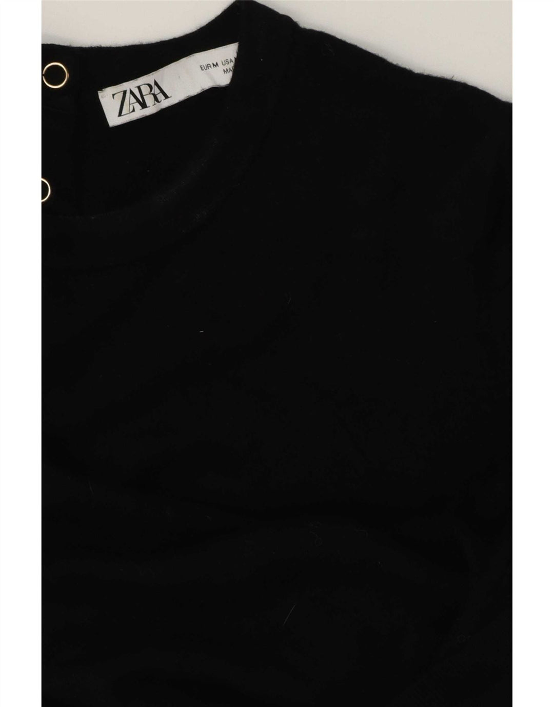 Женская футболка Zara Top UK 14 Medium Black
