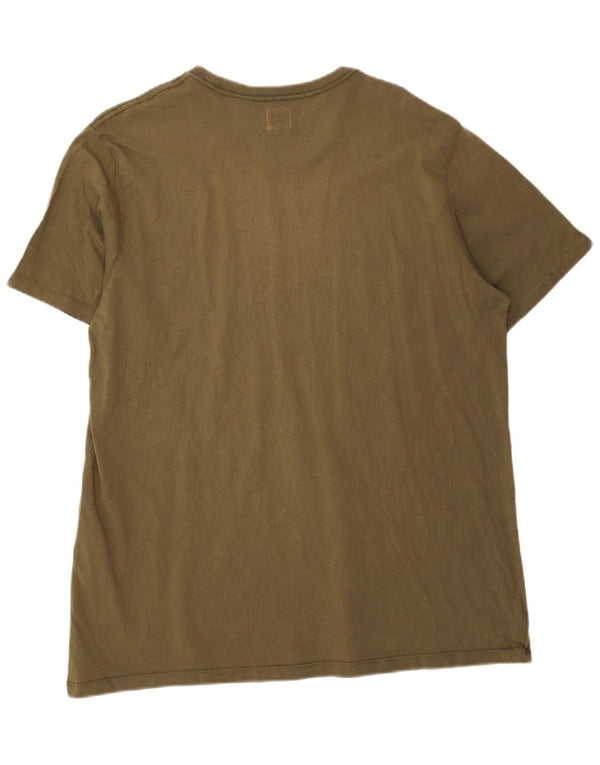 Мужская стандартная футболка Levi's Top XL Хаки Хлопок