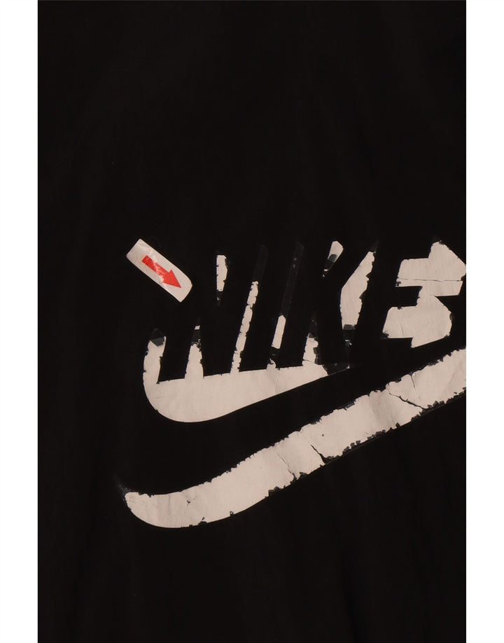 Пуловер с графическим рисунком Nike для мальчиков, спортивный костюм, верхняя куртка, 13–14 лет, размер XL, черный нейлон