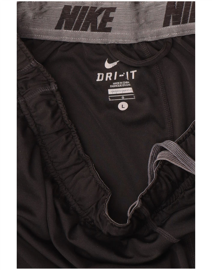 Мужские спортивные шорты Nike Dri Fit, большие черные
