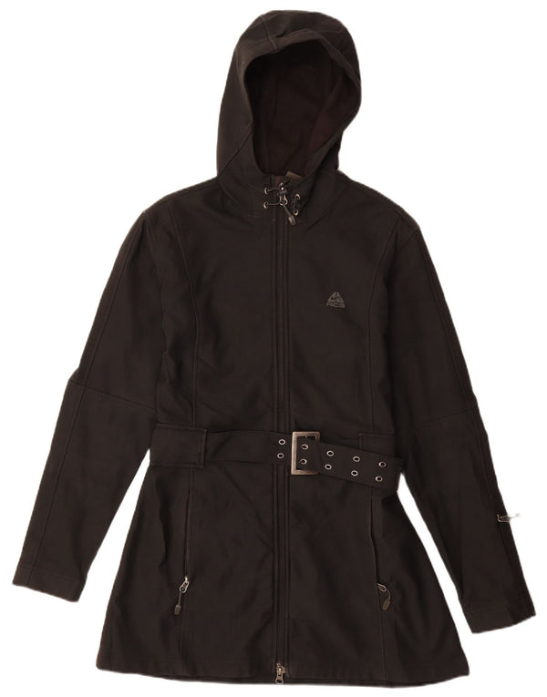 Женская ветровка с капюшоном NIKE UK 12, средний черный полиэстер