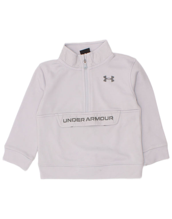 Свитшот с рисунком на молнии для мальчиков Under Armour, джемпер, 18–24 месяца, серый