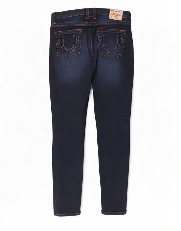Женские джинсы суперскинни со средней посадкой True Religion Halle W31 L28 синие