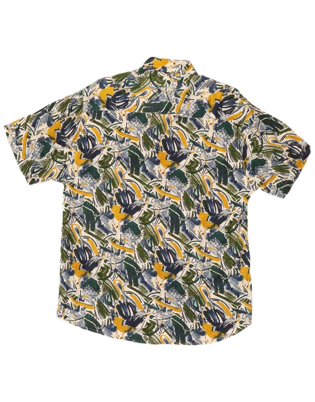 Мужская рубашка с коротким рукавом Papillon с абстрактным узором, средняя разноцветная