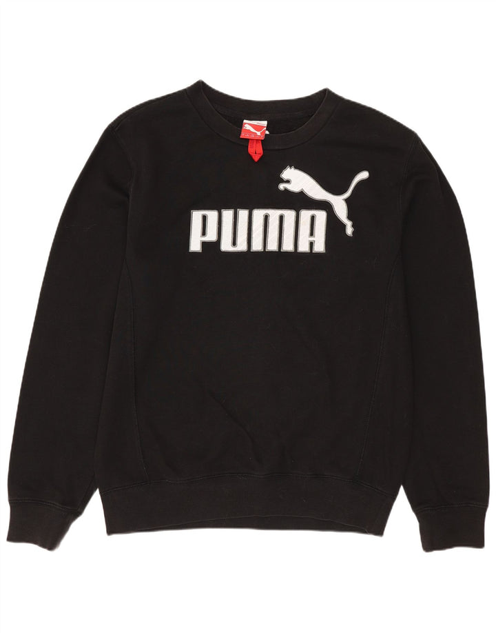 Мужской свитшот с рисунком PUMA, маленький черный