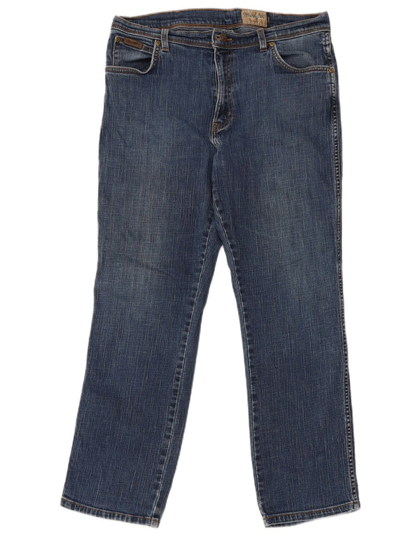 Мужские прямые джинсы Wrangler Texas Stretch W36 L30, синий хлопок