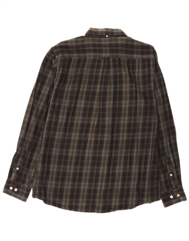 Мужская фланелевая рубашка стандартного кроя Gant, размер 42/43, 17, 2XL, в разноцветную клетку