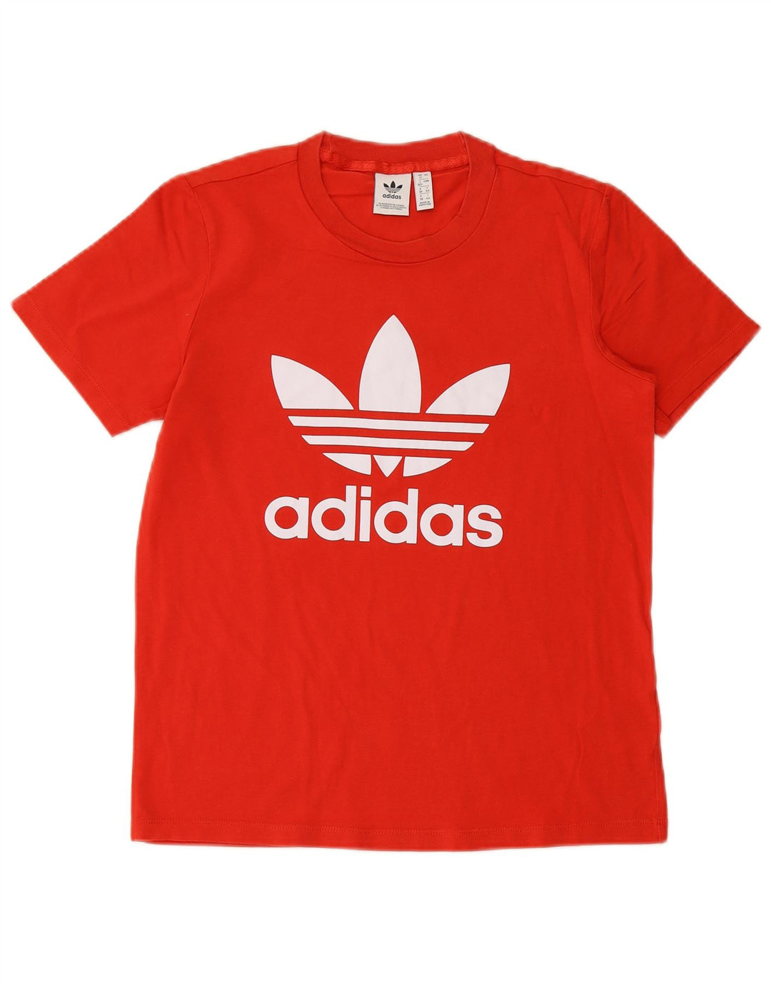 Женская футболка с рисунком ADIDAS Top UK 12, средний красный хлопок, красный