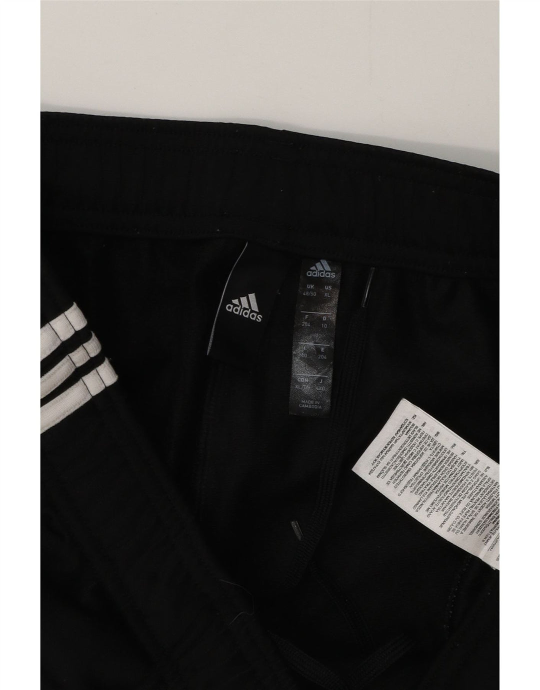 Мужские спортивные брюки Adidas UK 48/50 XL, черный полиэстер