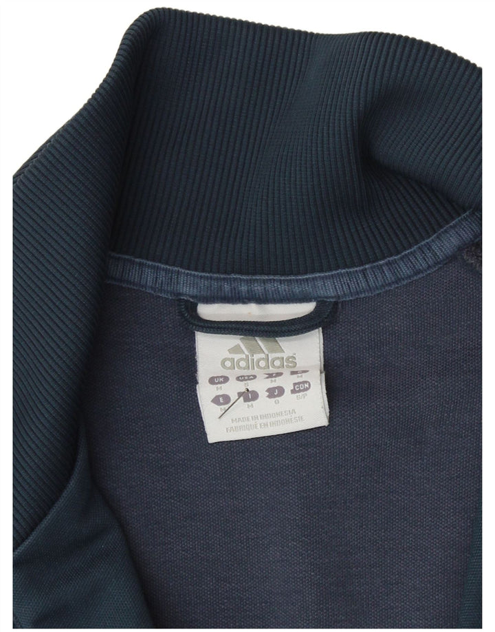 Adidas Мужской спортивный костюм с графическим рисунком Верхняя куртка среднего темно-синего цвета из полиэстера