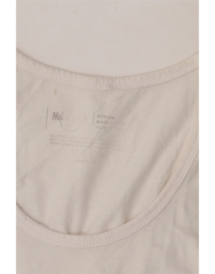 HARD ROCK CAFE Женский жилет с рисунком Istanbul Top UK 12, средний белый хлопок