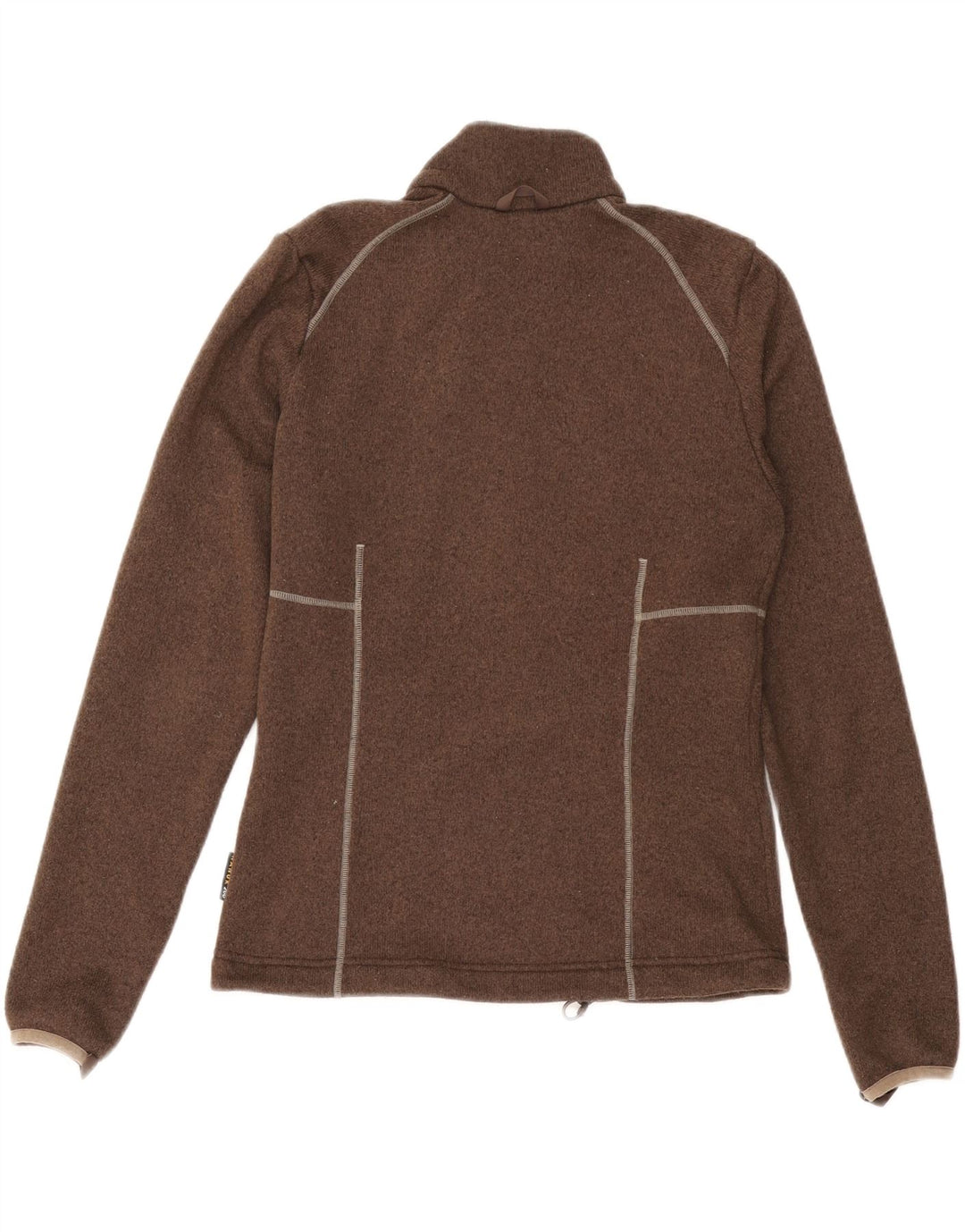 JACK WOLFSKIN Женский спортивный костюм, верхняя куртка UK 10, маленький коричневый полиэстер