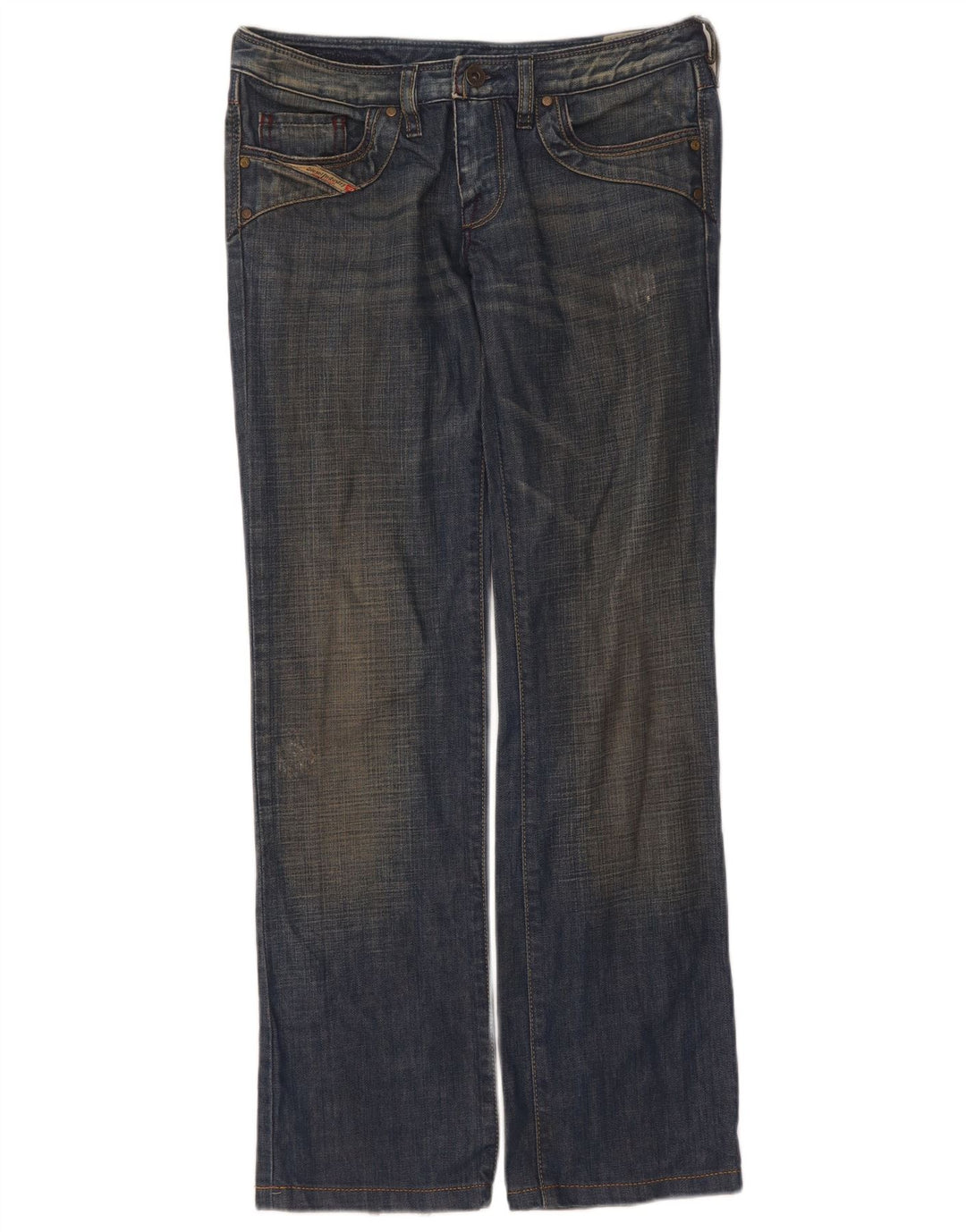 Женские прямые джинсы Diesel Kycut W27 L30 синие