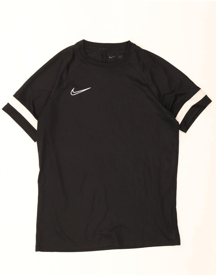 Мужская футболка Nike Dri Fit, большой черный полиэстер с цветными блоками