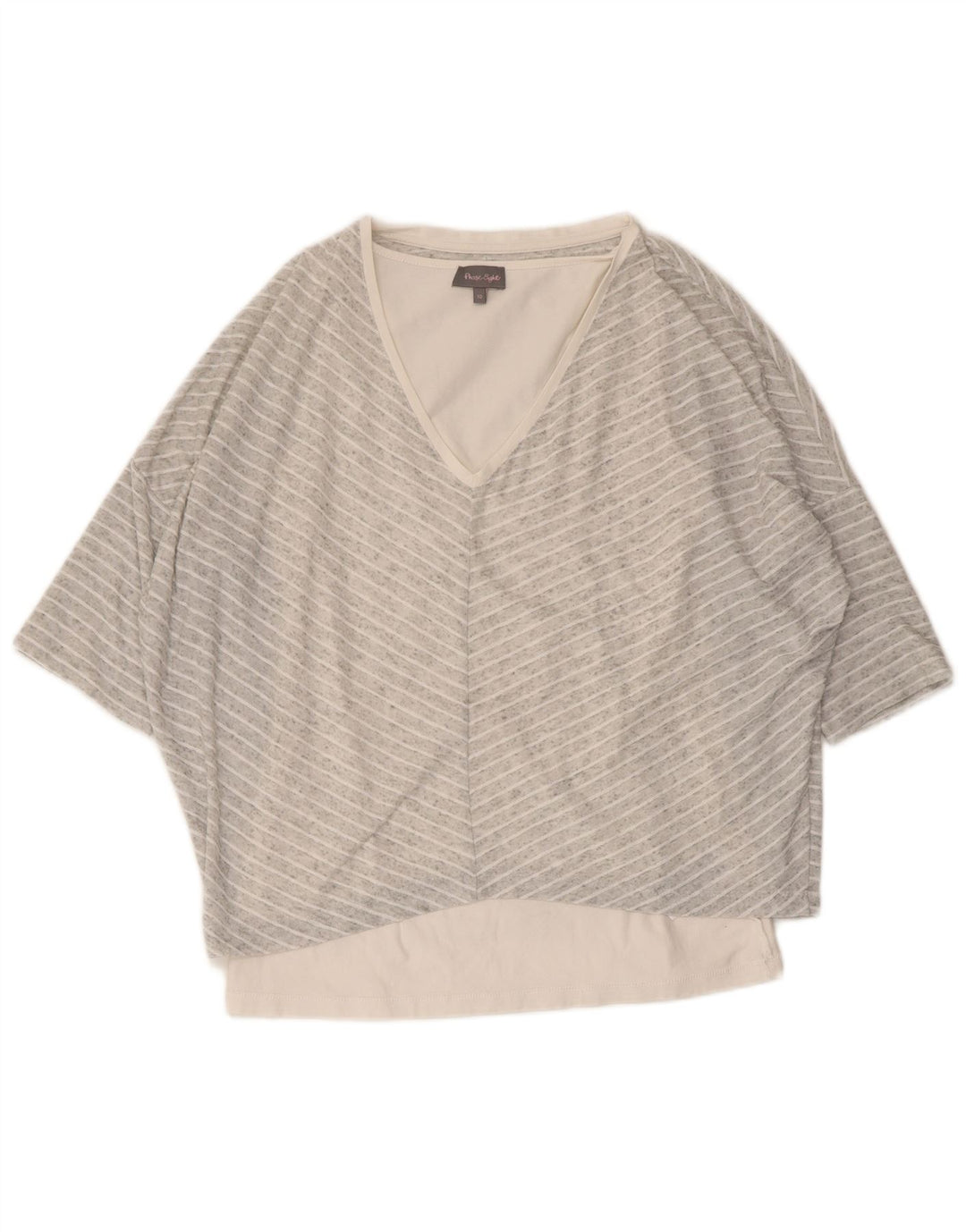 Женская блузка свободного кроя PHASE EIGHT, топ UK 10, маленькая серая полоска