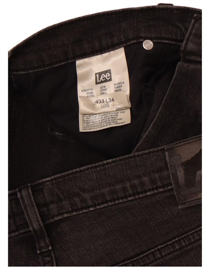 Женские джинсы LEE Luke Slim W33 L30, черный хлопок