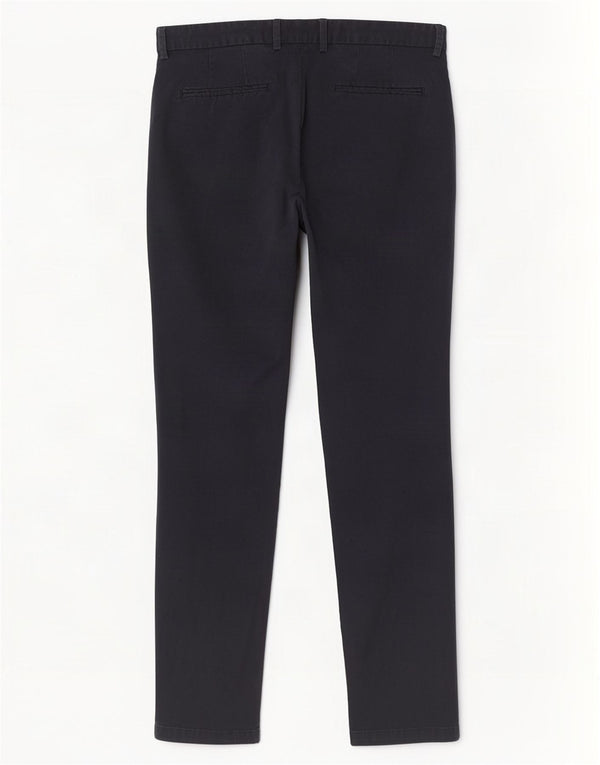 Reiss Mens Slim Chino Trousers W32 L30 Navy Blue Cotton