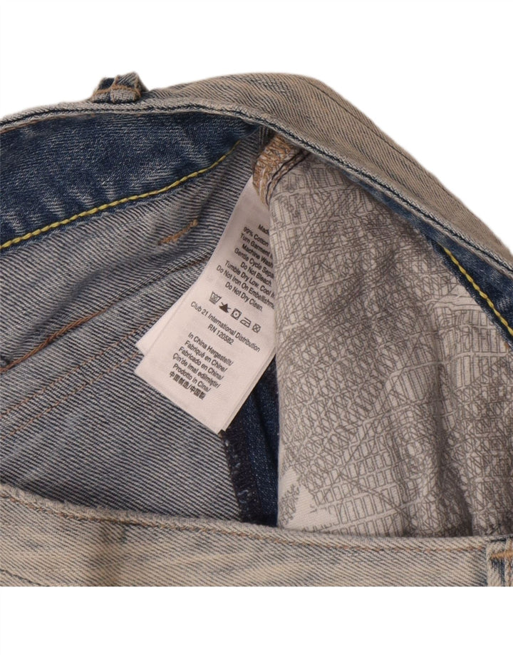 Женские джинсовые шорты Dkny US 6, средние W32, синие, хлопок